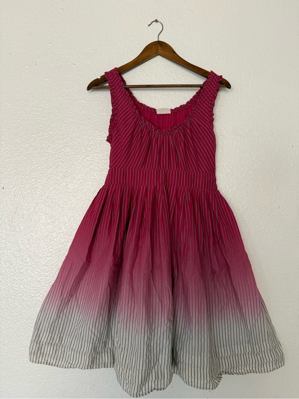 Converse one star Girls' Pink Ombre Midi Dress size M Cotton